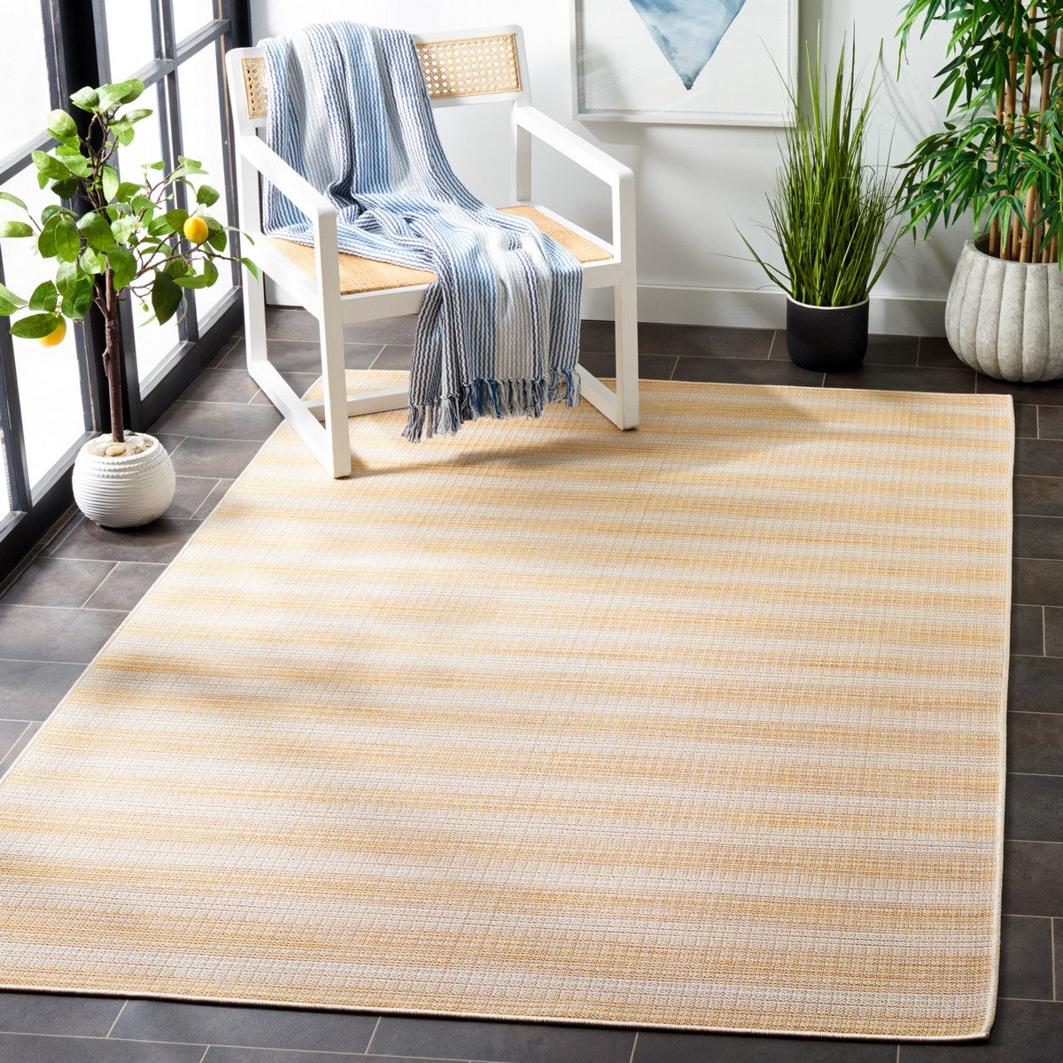  Safavieh Hampton 231 Indoor / Outdoor Rug - Blue - Bonton