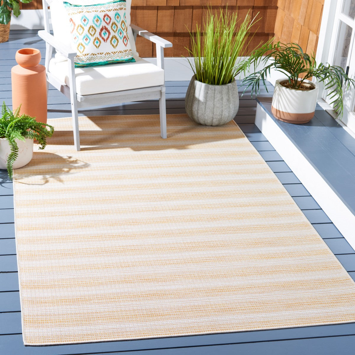  Safavieh Hampton 231 Indoor / Outdoor Rug - Black / Grey - Bonton