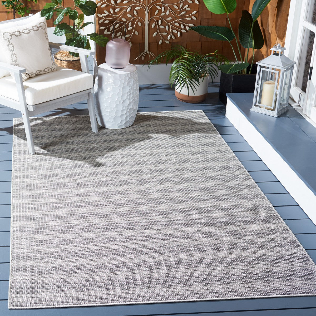  Safavieh Hampton 231 Indoor / Outdoor Rug - Olive Green / Ivory - Bonton