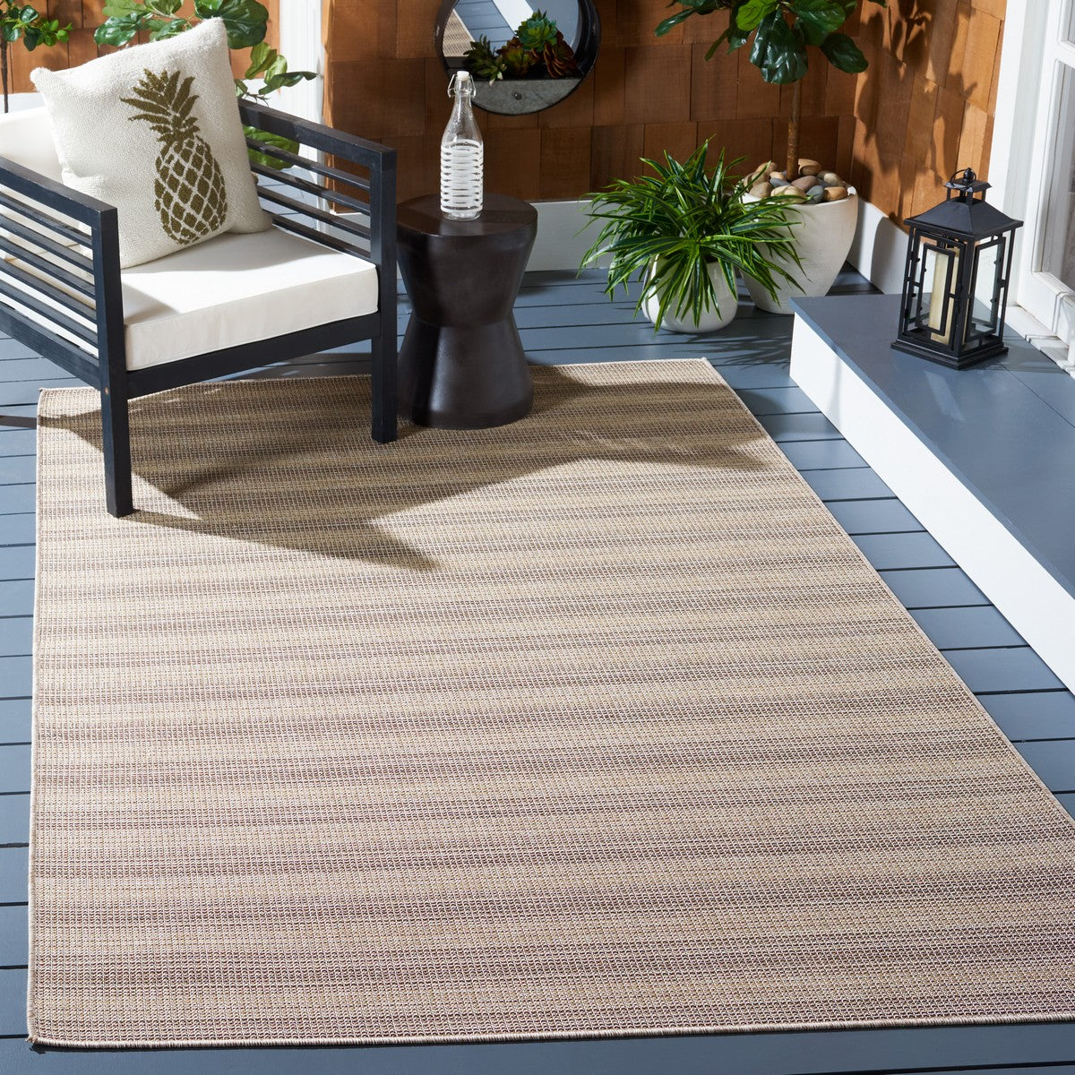  Safavieh Hampton 231 Indoor / Outdoor Rug - Black / Grey - Bonton