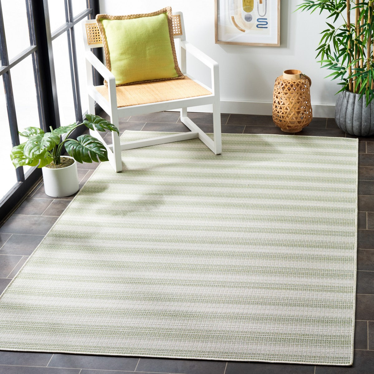  Safavieh Hampton 231 Indoor / Outdoor Rug - Green - Bonton