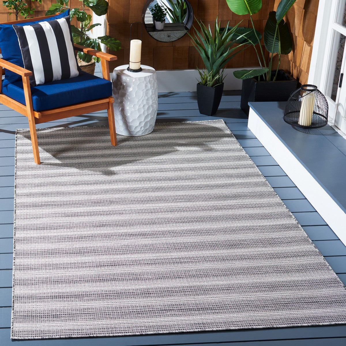  Safavieh Hampton 231 Indoor / Outdoor Rug - Grey - Bonton