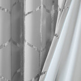 Arielle Total Blackout Metallic Print Grommet Top Curtain Panel
