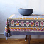 Pansy Red/Grey Tablecloth Round