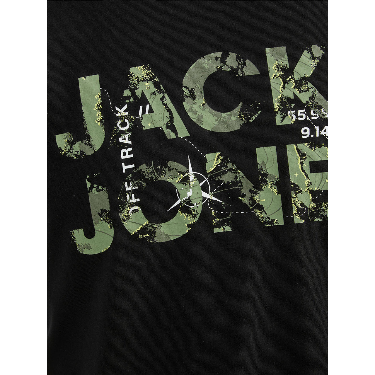  Jack & Jones Jcotech Logo Tee Ss Crew Neck Ln - Black - Bonton
