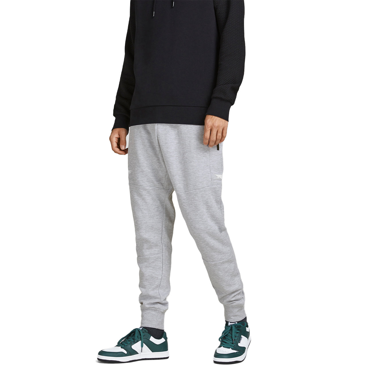  Jack & Jones Will Jair Sweatpants - Light Grey Melange - Bonton