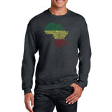 Word Art Crewneck Sweatshirt - Countries in Africa