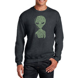 Word Art Crewneck Sweatshirt - Alien