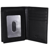 Leather Bi-fold Rifd Wallet with Flip ID Window Pocket 1