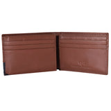 Leather Two Tone Bi-fold Rifd Wallet
