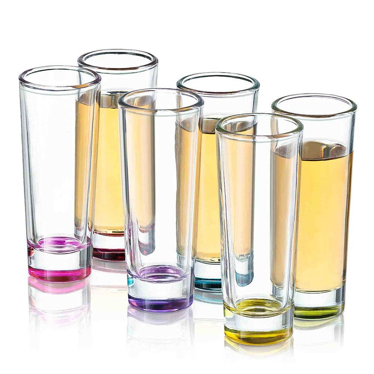 Hue Colored Shot Glass Set of 12