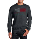 Word Art Crewneck Sweatshirt - God Bless America