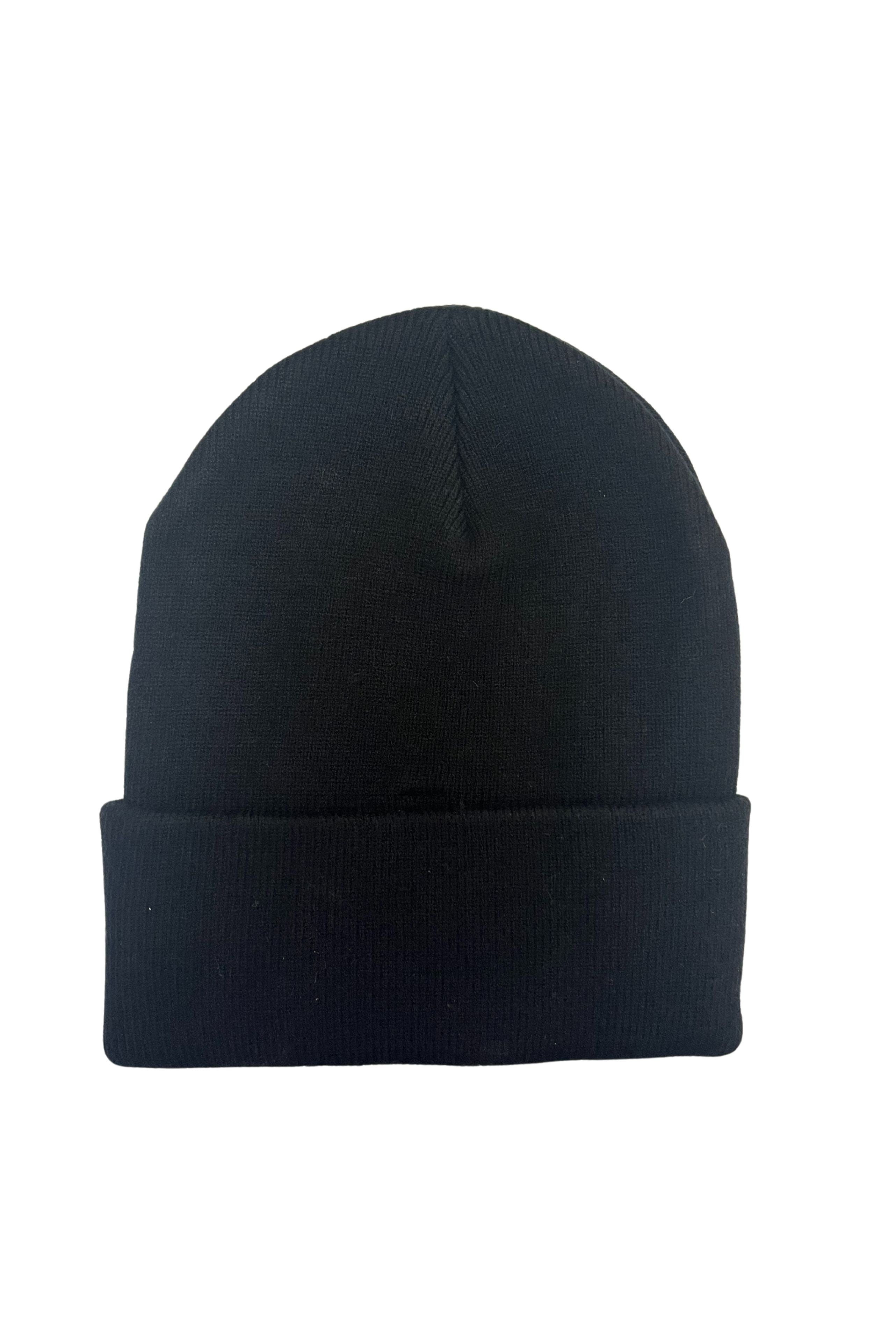  Lightning Bolt Patch Beanie - Black - Bonton