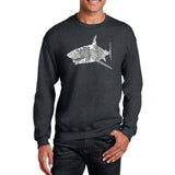 Word Art Crewneck Sweatshirt - Species Of Shark