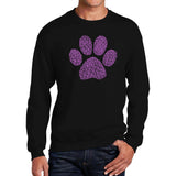 Word Art Crewneck Sweatshirt - XOXO Dog Paw
