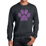 Word Art Crewneck Sweatshirt - XOXO Dog Paw