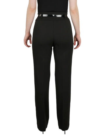 High Rise Pull On With Belt Boot Leg Ponte Pant