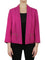 Shawl Collar Cardi Jacket with Zippers Stretch Crepe