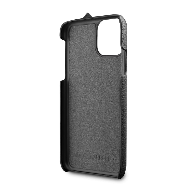 iPhone 11 Pro - PU Leather Black With Handle - Karl Lagerfeld