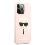 iPhone 13 Pro - Silicone Pink Karl'S Head Design - Karl Lagerfeld