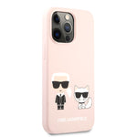iPhone 13 Pro - Silicone Pink Karl & Choupette Design - Karl Lagerfeld