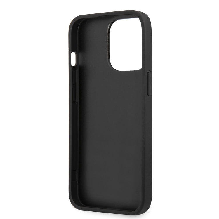 iPhone 13 Pro Max - Hard Case Black Saffiano Ikonik Karl - Karl Lagerfeld