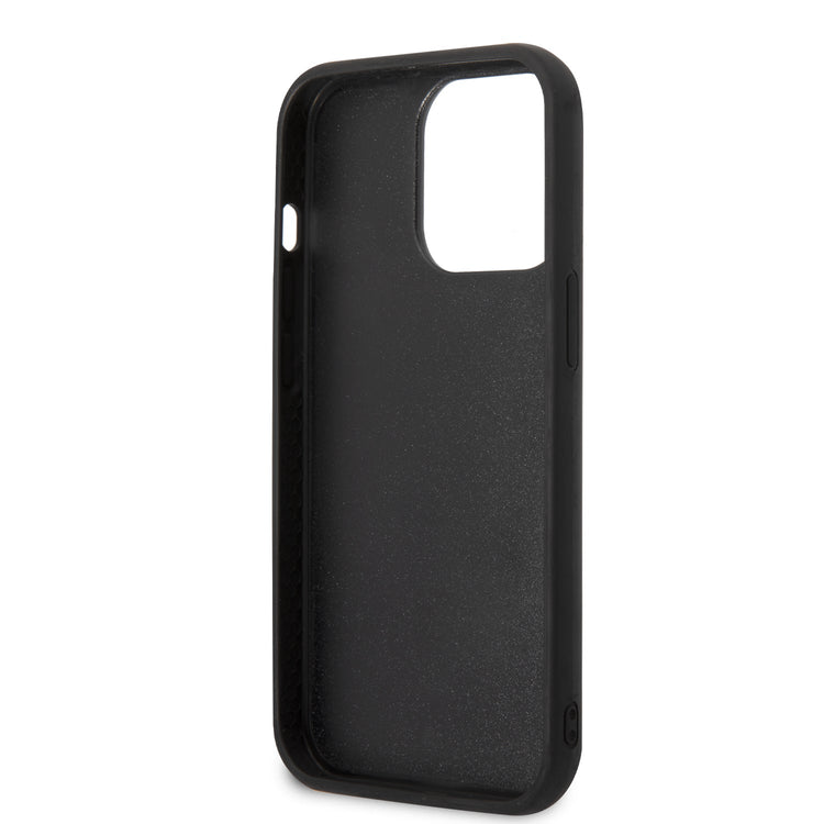 iPhone 14 Pro - PC/TPU Black 3D Rubber Case Karl & Choupette - Karl Lagerfeld
