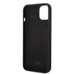 iPhone 14 Plus - Silicone Black Case Rsg Round Logo Bicolor - Karl Lagerfeld