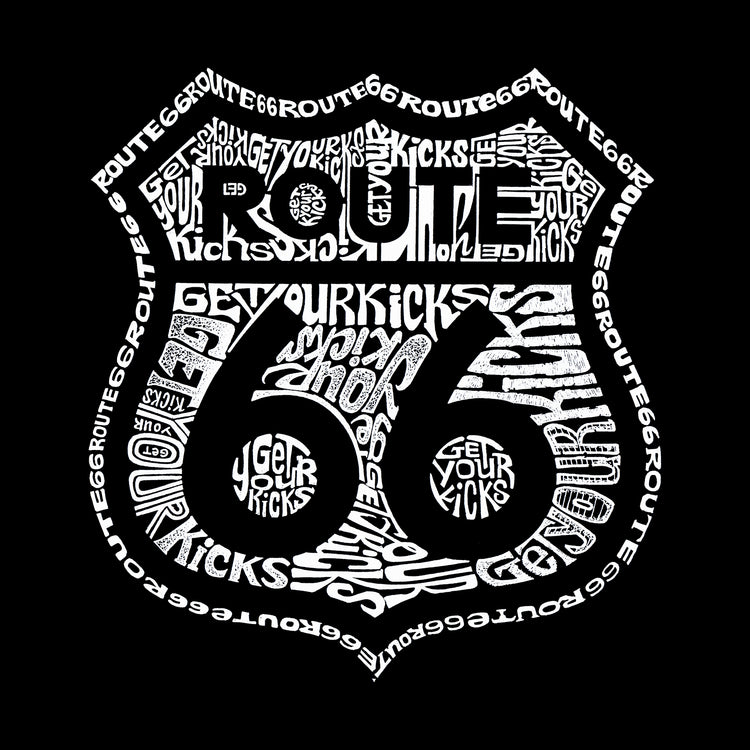 Premium Blend Word Art T-shirt - Get Your Kicks on Route 66