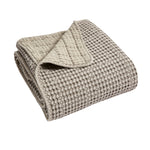 Mills Waffle Quilted Throw Cream