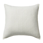 Mills Waffle Square Pillow White