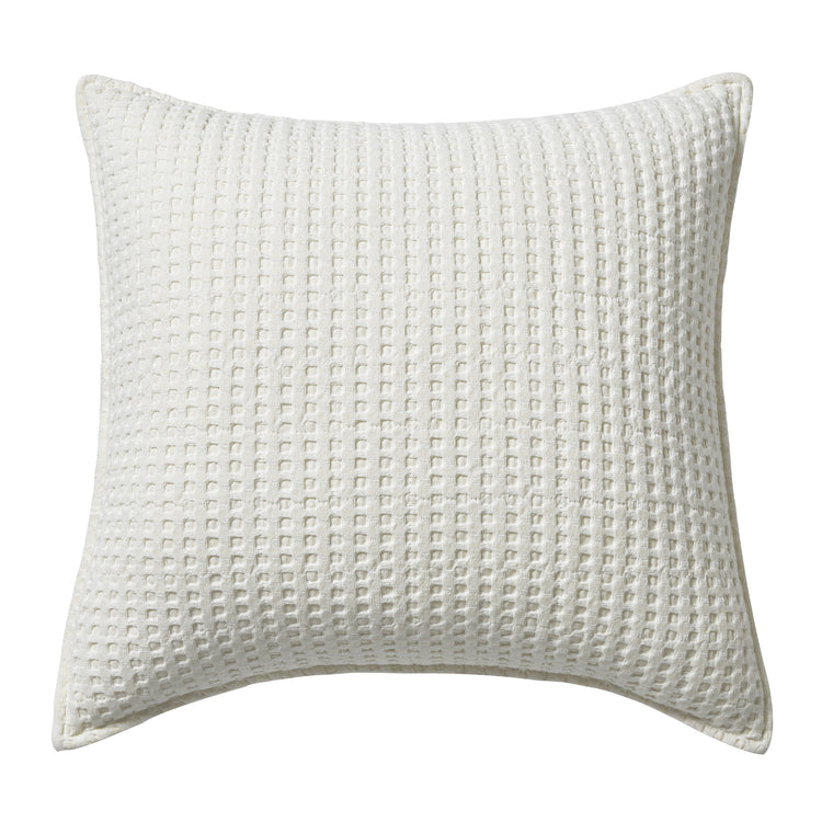 Mills Waffle Square Pillow Clay
