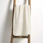 Mills Waffle Quilted Throw White
