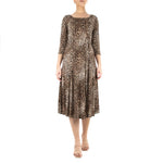 3/4 Sleeve Sylvia Midi Dress