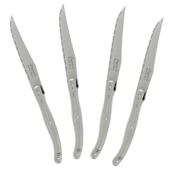 French Home Set of 4 Laguiole Neutral Tones Steak Knives