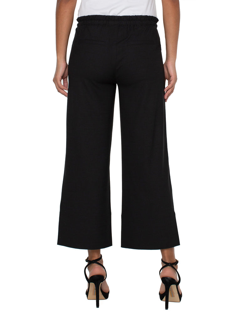 Pull On Tie Waist Wide Leg Ankle 26" Inseam