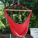 Caribbean Style Extra Large Hanging Rope Hammock Chair Swing