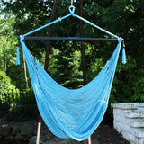 Caribbean Style Extra Large Hanging Rope Hammock Chair Swing