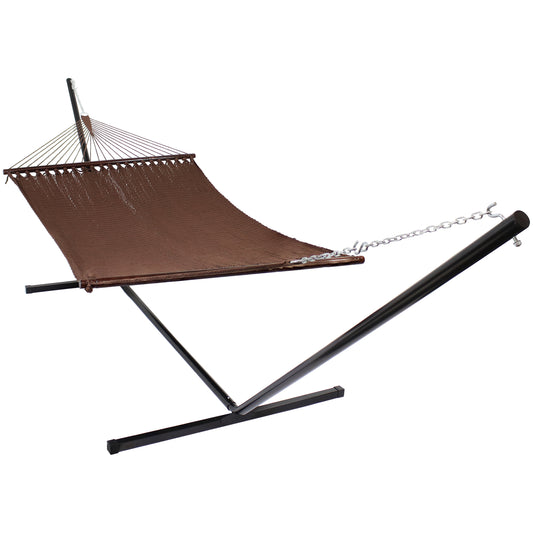 2-Person Double Rope Hammock with Steel Stand