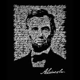 LA Pop Art Women's Word Art V-Neck T-Shirt - Abraham Lincoln - Gettysburg Address