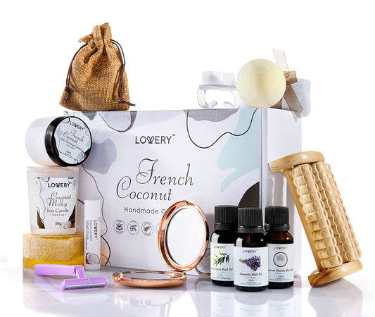French Coconut Aromatherapy Handmade Gift Box, 20 Pieces