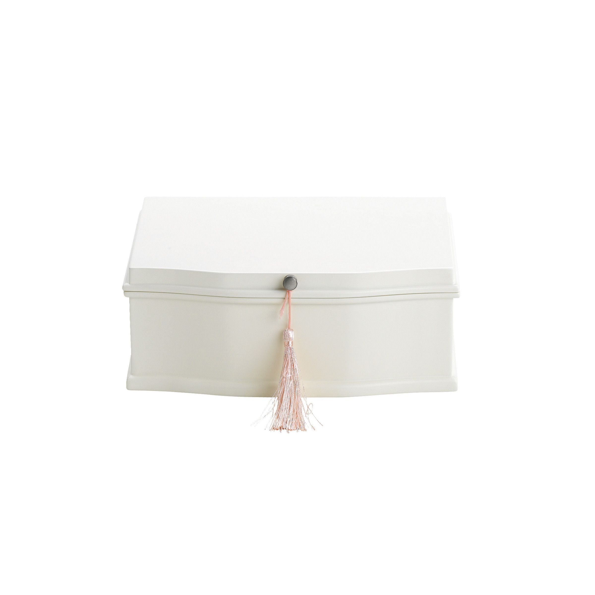  Reed & Barton Ballerina Musical Chest Jewelry Box - White - Bonton