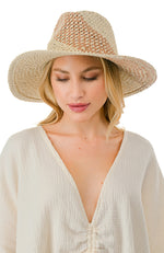 Packable Colorblock Panama Hat