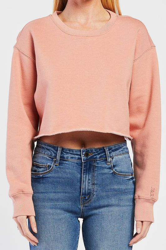 Maverick Long Sleeve Cropped Sweatshirt