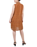 Sleeveless Pleated Chiffon Dress 1