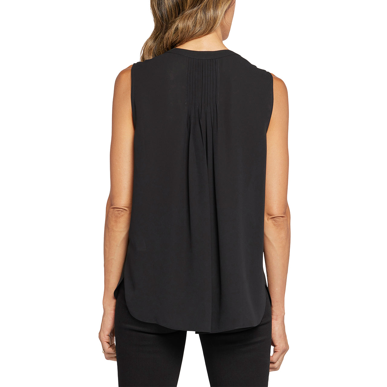  NYDJ Sleeveless Pintuck Blouse NYDJ - Black - Bonton