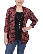 3/4 Sleeve Two-Fer Top 4