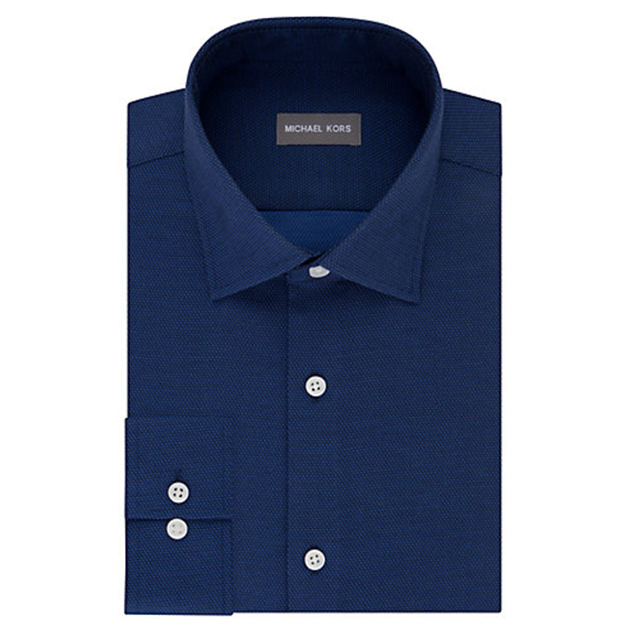  Michael Kors Michael Kors Air Soft Stretch Classic Fit Dress Shirt - Light Blue - Bonton
