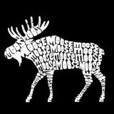 LA Pop Art Women's Word Art T-Shirt - Moose
