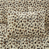 Marselle Faux Fur Comforter Set Snow Leopard